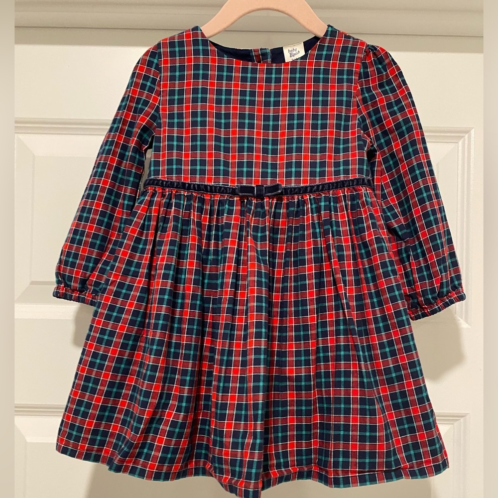 Oshkosh B’Gosh cotton holiday plaid tartan dress 24M